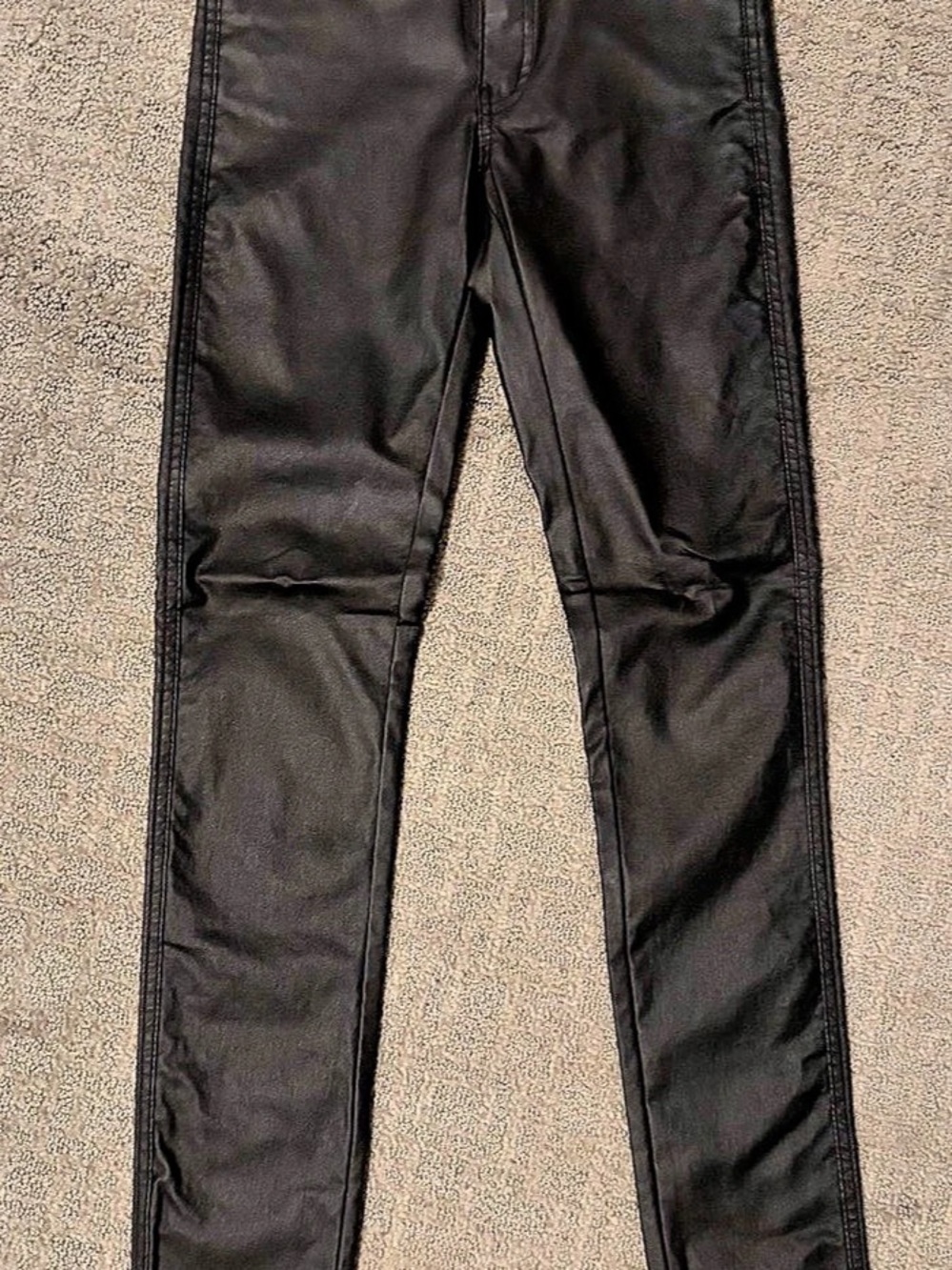 Dr. Denim Lexy Mid Skinny Black Metal Pants Black XS s-2
